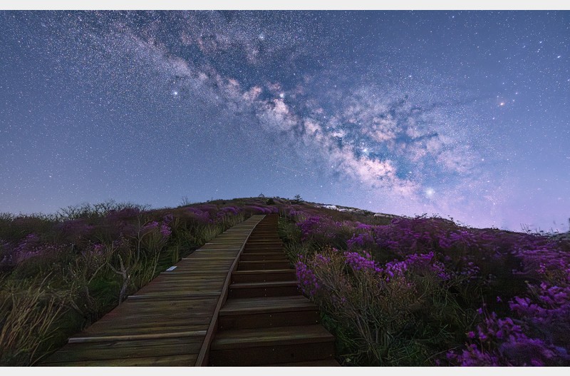 노고단 은하수...