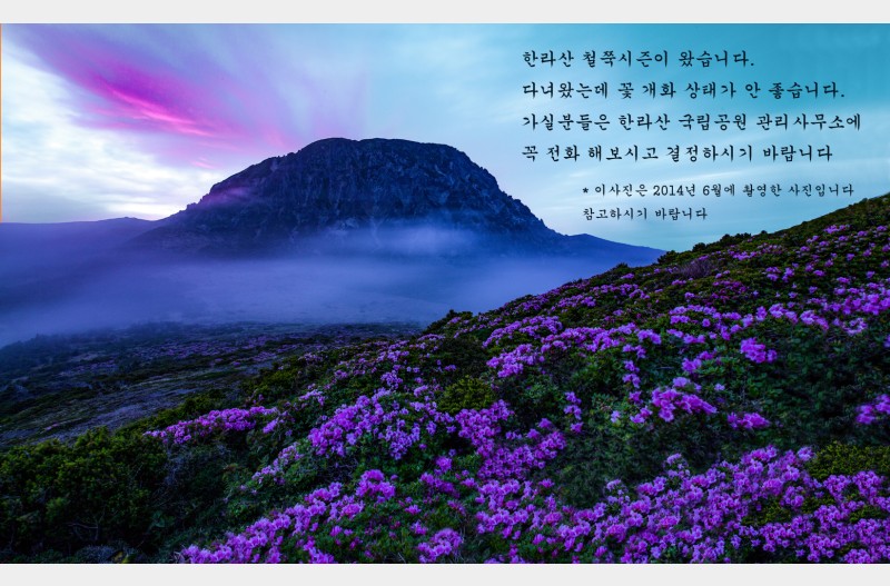 한라산 여명
