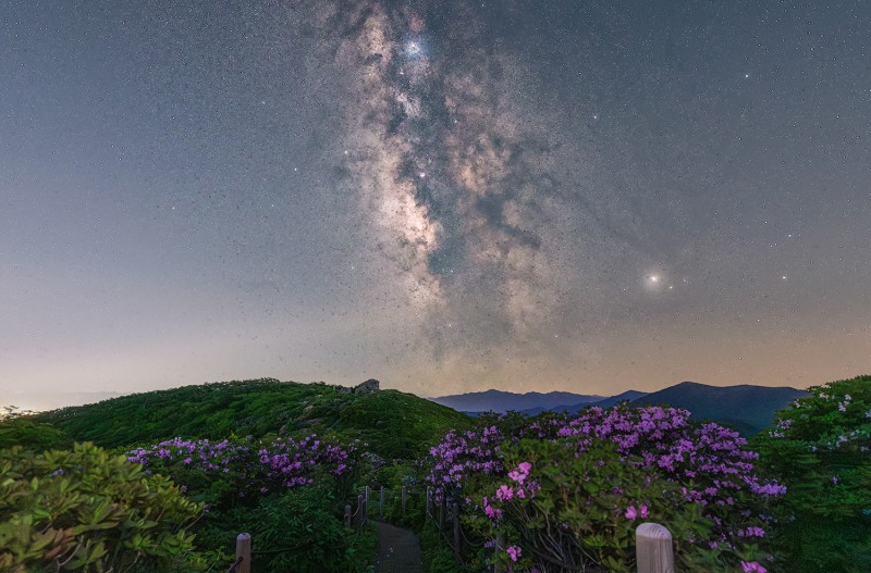 소백 국망봉 은하수