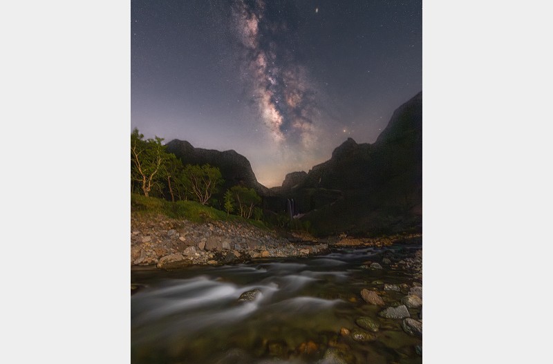 백두산 장백폭포