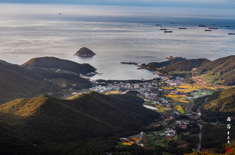 남해의 가을풍경 .