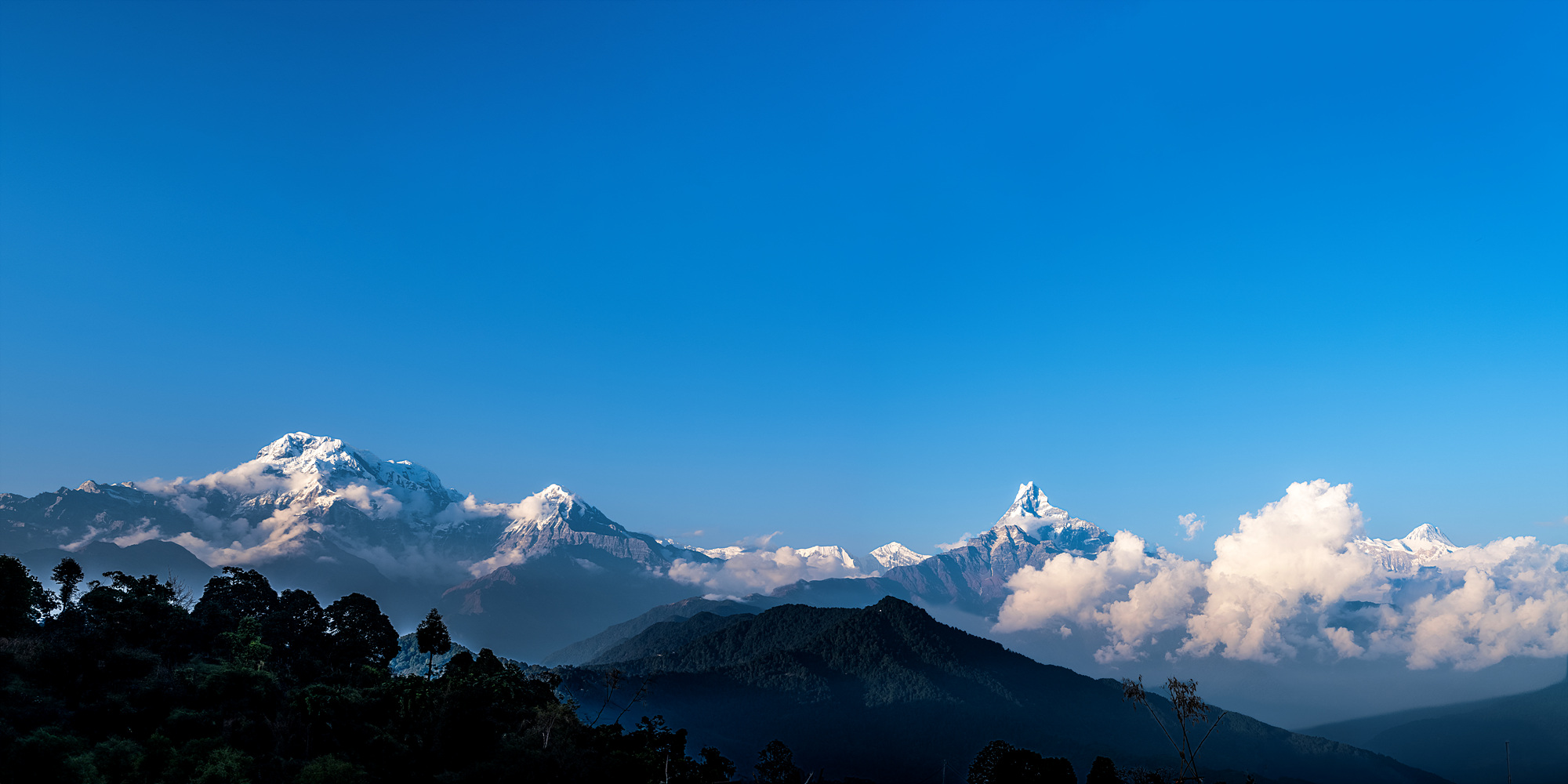 좌부터 안나푸르나남봉,히우출리,강가푸르나,안나푸르나3봉,마차푸추레,안나푸르나2.4봉
