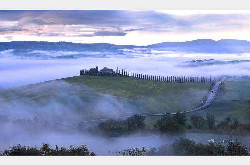 토스카나 발도르차 평원