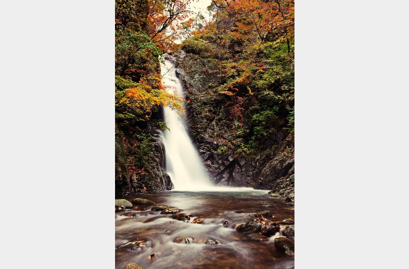 희방폭포의 가을