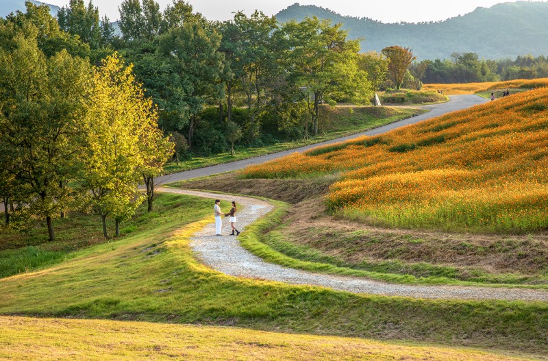 곡성 동화정원의 가을 풍경