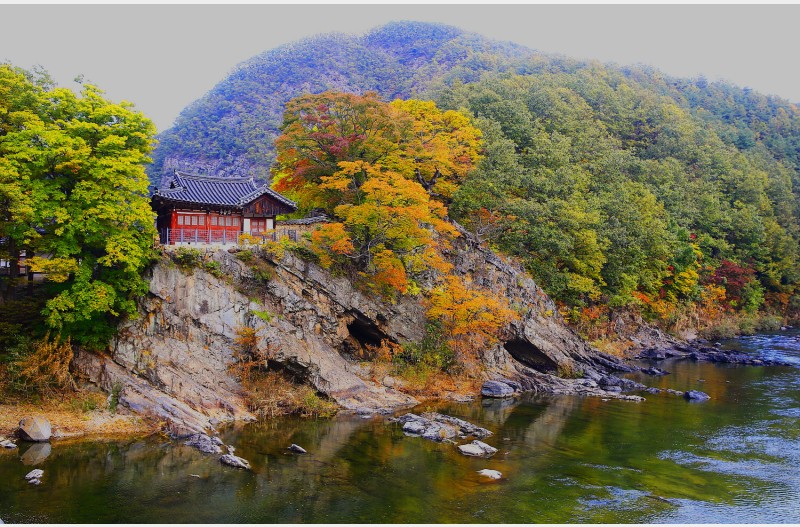 방호정의 가을 모습