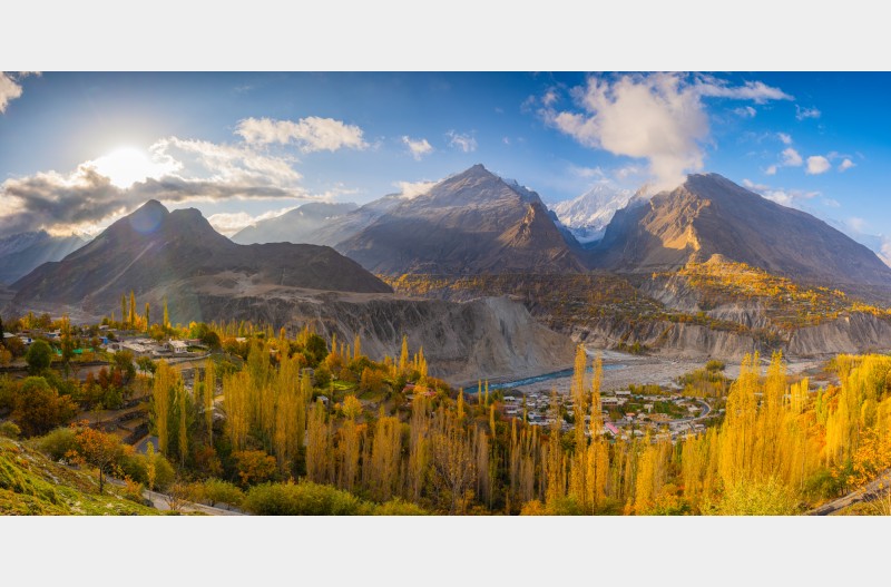 훈자마을의  가을