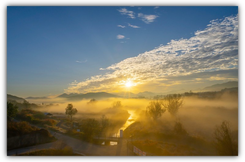 화포천 가을 아침