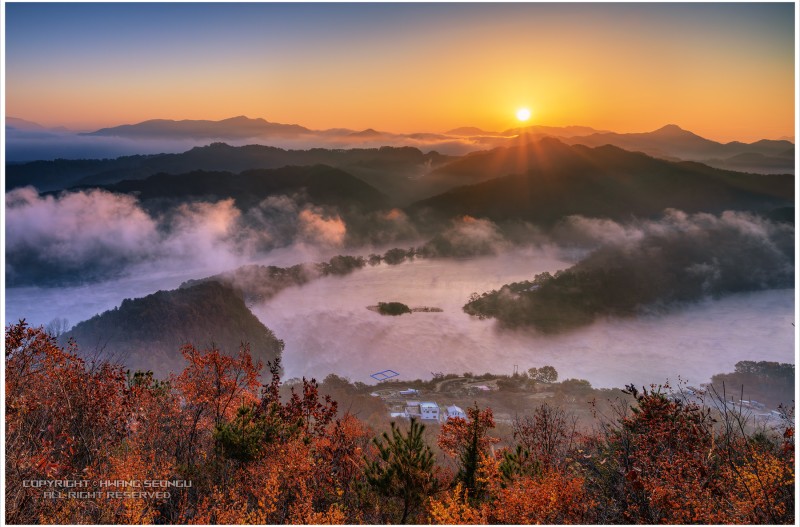 부소담악의 아침