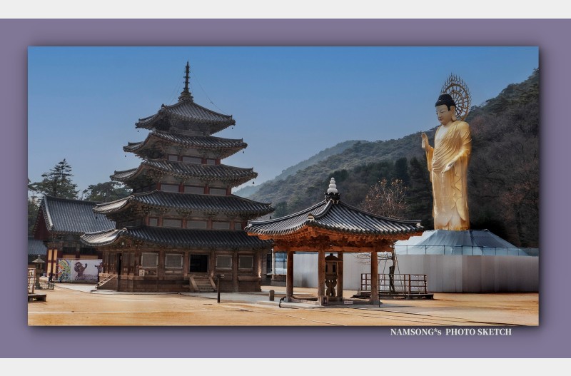 법주사의 전경 ---