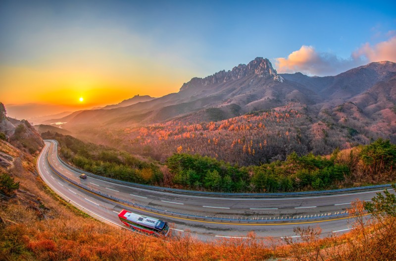 미시령의 늦가을