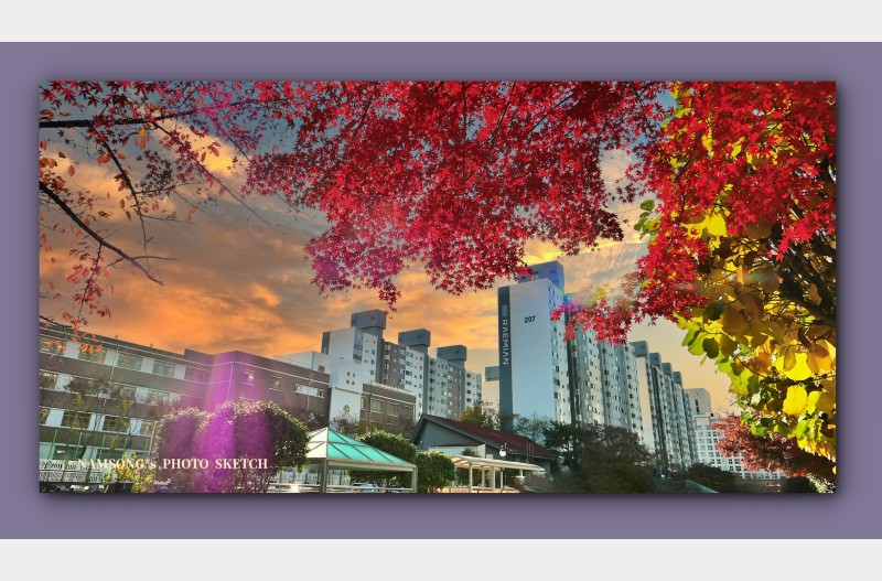 가을이 남기고 그림 ---