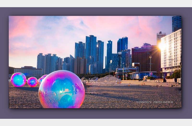 해운대 바닷가 ----