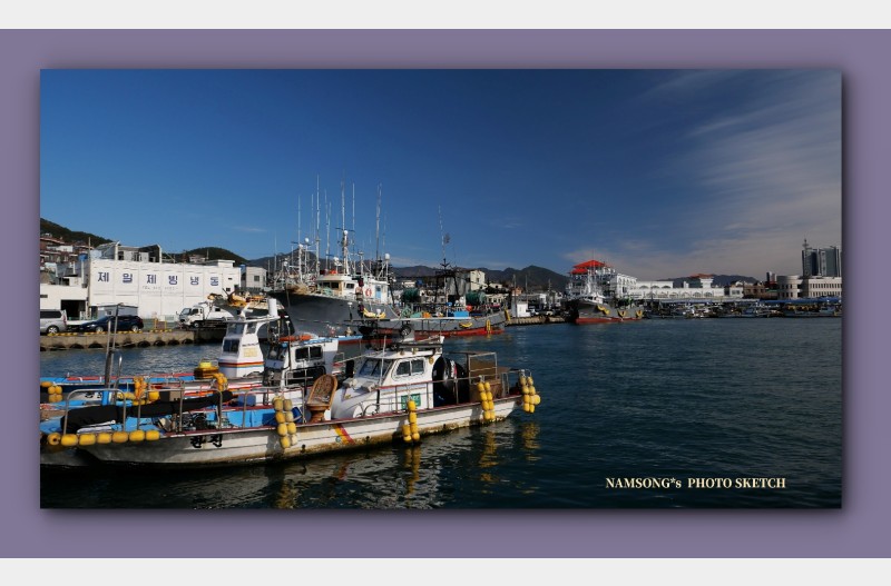아름다운 항구의 풍경 -