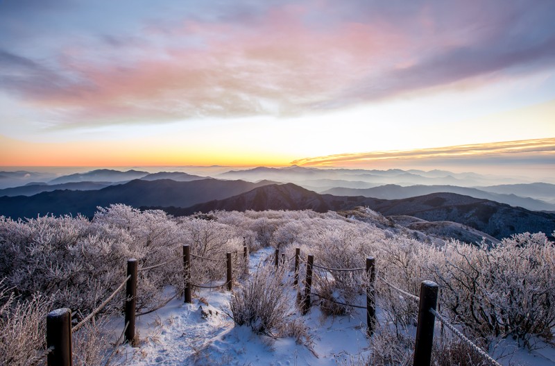 여명빛의 덕유산